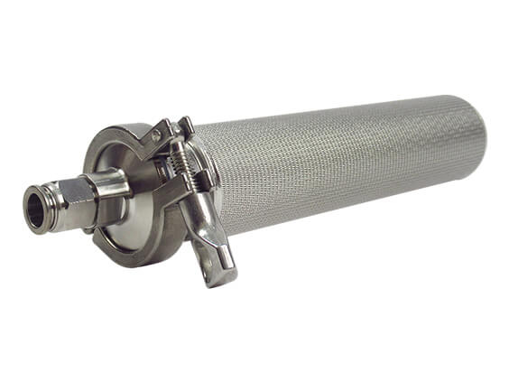 Sintered Mesh Filter Element With Clamps 50x221